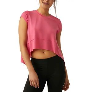 NWT Fp Movement by Free People. Tempo Crop T-shirt. Medium Hot Pink
